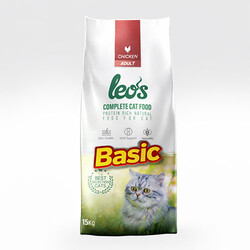 Şentürkler - Leos Tavuk Etli Yetişkin Kedi Maması Basic 15 Kg 