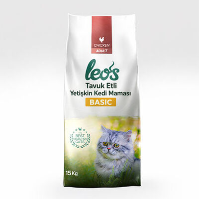 Leos Tavuk Etli Yetişkin Kedi Maması Basic 15 Kg 