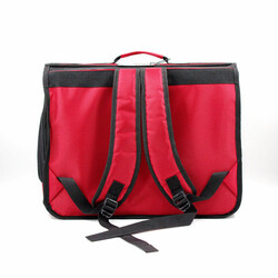 Lepus Cool Backpack Kedi ve Köpek Taşıma Çantası Kırmızı 32x26x43 Cm - Thumbnail