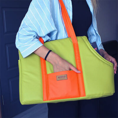 Lepus Sling Bag Kedi ve Köpek Taşıma Çantası Hardal 25x47x32 Cm 