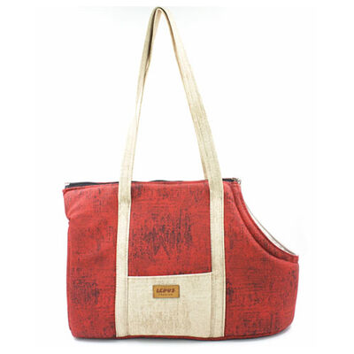Lepus Sling Bag Köpek Taşıma Çantası Bordo 25x47x32 Cm 