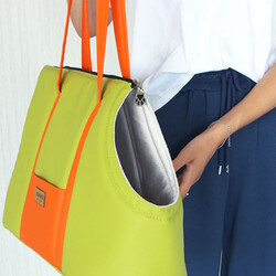 Lepus Sling Bag Köpek Taşıma Çantası Bordo 25x47x32 Cm - Thumbnail