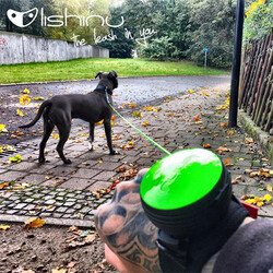 Lishinu Yeşil Bungee Akıllı Kontrol Köpek Gezdirme Tasması Large 13-40 Kg - Thumbnail