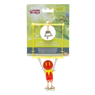 Living World Zilli Trapez Kuş Oyuncağı Kırmızı 