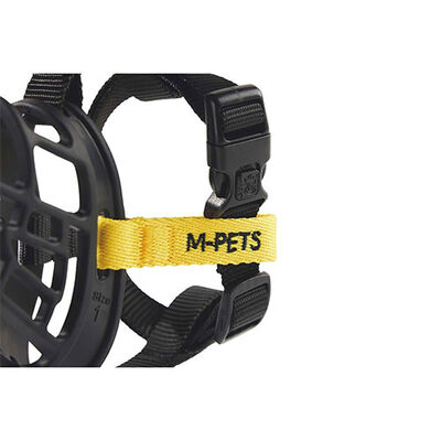 M-Pets Bark Guard Köpek Ağızlığı Sarı Siyah Large 19x14x9 Cm 