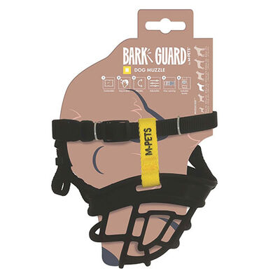 M-Pets Bark Guard Köpek Ağızlığı Sarı Siyah Medium 16x13x7 Cm 