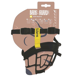 M-Pets - M-Pets Bark Guard Köpek Ağızlığı Sarı Siyah XXL 22x19x9 Cm 