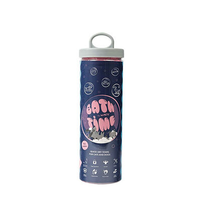 M-Pets Bathtime Hızlı Kuruyan Kedi ve Köpek Havlusu Pembe 64x43 Cm 