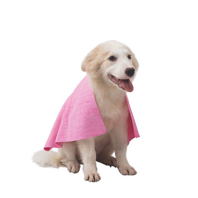 M-Pets Bathtime Hızlı Kuruyan Kedi ve Köpek Havlusu Pembe 64x43 Cm 