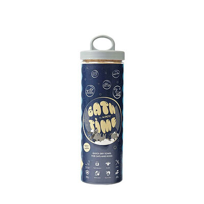 M-Pets Bathtime Hızlı Kuruyan Kedi ve Köpek Havlusu Sarı 64x43 Cm 