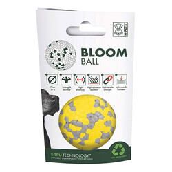 M-Pets - M-Pets Bloom Ball Parçalanmaz Top Köpek Oyuncağı Sarı 7 Cm 