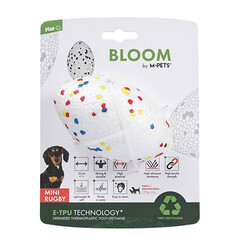 M-Pets Bloom Mini Rugby Parçalanmaz Köpek Oyuncağı 12 cm - Thumbnail