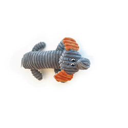 M-Pets Bobby Peluş Fil Köpek Oyuncağı Gri 32x17x9 Cm - Thumbnail