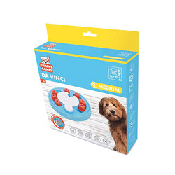 M-Pets - M-Pets Brainy Games Da Vinci Puzzle 2.Seviye Köpek Eğitim Oyuncağı 14x13,5x3 Cm 