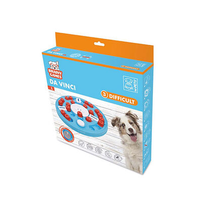 M-Pets Brainy Games Da Vinci Puzzle 3.Seviye Köpek Eğitim Oyuncağı 34,9x5,6 Cm 