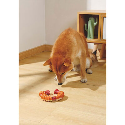 M-Pets Carnivore Ring Bone Pastırma Aromalı Kemik Köpek Oyuncağı Large 14x13,7x4,1 Cm 