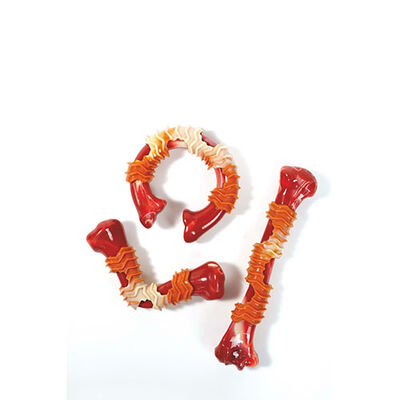 M-Pets Carnivore Ring Bone Pastırma Aromalı Kemik Köpek Oyuncağı Large 14x13,7x4,1 Cm 