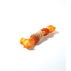 M-Pets Carnivore Ring Bone Pastırma Aromalı Kemik Köpek Oyuncağı Sarı Small 17,8x4,9x4 Cm - Thumbnail