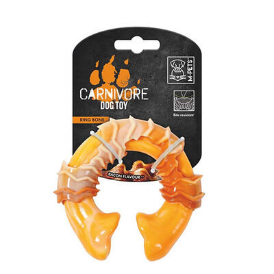 M-Pets Carnivore Ring Bone Pastırma Aromalı Kemik Köpek Oyuncağı Small 10,8x9,7x3,6 Cm 