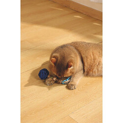 M-Pets Charmy Amulet Mavi Matatabili Kedi Oyuncağı 18 cm - Thumbnail
