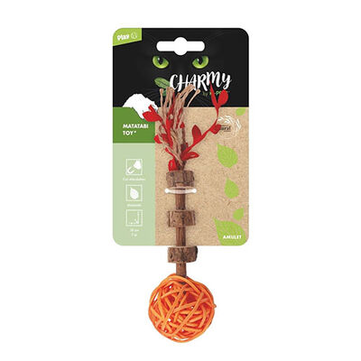 M-Pets Charmy Amulet Turuncu Matatabili Kedi Oyuncağı 18 cm 