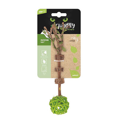 M-Pets Charmy Amulet Yeşil Matatabili Kedi Oyuncağı 18 cm 