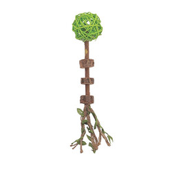 M-Pets Charmy Amulet Yeşil Matatabili Kedi Oyuncağı 18 cm - Thumbnail