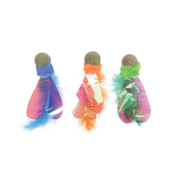 M-Pets Charmy Firefly Mavi Catnipli Kedi Oyuncağı 13 cm - Thumbnail