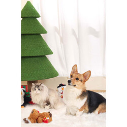 M-Pets Christmas Frosty Noel Kardan Adam Köpek Oyuncağı 24x19x13cm - Thumbnail