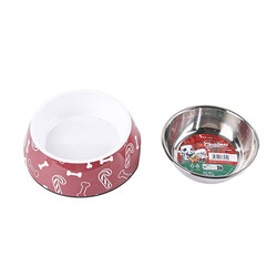 M-Pets Christmas Melamin Metal Kedi ve Köpek Mama Kabı 350 Ml - Thumbnail