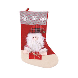 M-Pets Christmas Stocking Noel Çorabı Köpek Oyuncağı 22x46x2 Cm - Thumbnail
