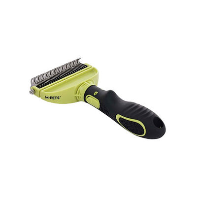 M-Pets Click & Groom Kıtık Açıcı Kedi ve Köpek Tarağı Large 13x7x7 Cm 