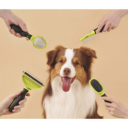 M-Pets Click & Groom Kıtık Açıcı Kedi ve Köpek Tarağı Large 13x7x7 Cm - Thumbnail