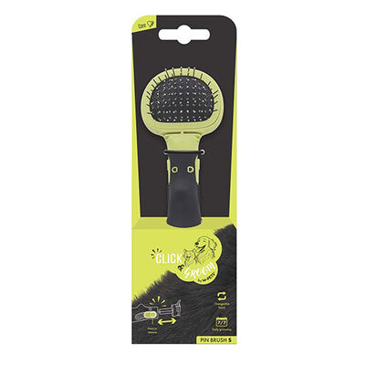 M-Pets Click & Groom Masaj Uçlu Kedi ve Köpek Fırçası Small 8 x 6,5 x 5 cm 
