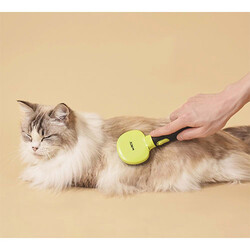M-Pets Click & Groom Masaj Uçlu Kedi ve Köpek Fırçası Small 8 x 6,5 x 5 cm - Thumbnail