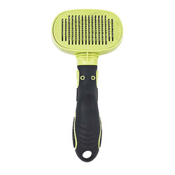 M-Pets Click Groom Temizleme Düğmeli Masaj Uçlu Kedi ve Köpek Tarağı 19,2x9x5,5 Cm - Thumbnail