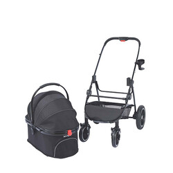 M-Pets Conquest Pet Stroller Kedi ve Köpek Taşıma Arabası Siyah 71x57,5x101 Cm - Thumbnail