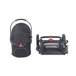 M-Pets Conquest Pet Stroller Kedi ve Köpek Taşıma Arabası Siyah 71x57,5x101 Cm - Thumbnail