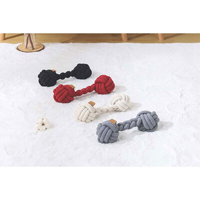 M-Pets Coto Siyah Duo Ball Örgü Köpek Oyuncağı 28 Cm 