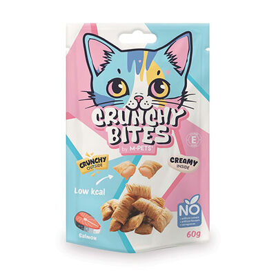 M-Pets Crunchy Bites Somonlu Kedi Ödül Maması 60 Gr 
