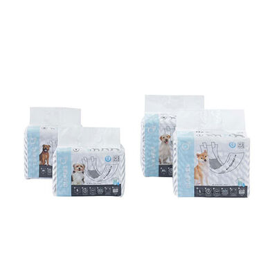 M-Pets Diapers Erkek Köpekler İçin Külot Bez XXL 12'li 55x65 Cm 