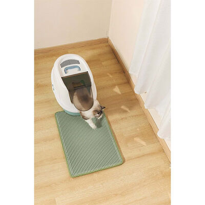 M-Pets Duplex Elekli Kedi Kumu Paspası Yeşil 45x65 Cm 