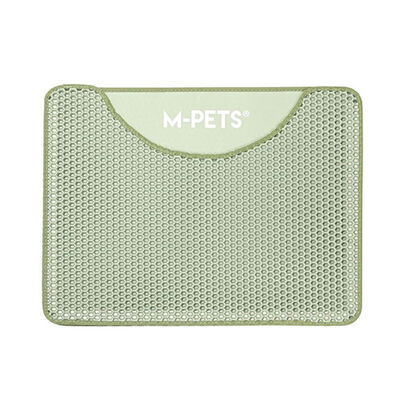 M-Pets Duplex Elekli Kedi Kumu Paspası Yeşil 60x45 Cm 