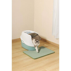 M-Pets Duplex Elekli Kedi Kumu Paspası Yeşil 60x45 Cm - Thumbnail