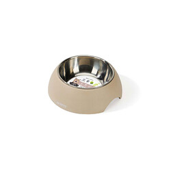 M-Pets - M-Pets Eco Bamboo Küçük Irk Köpek ve Kedi Mama ve Su Kabı Bej 350 Ml 