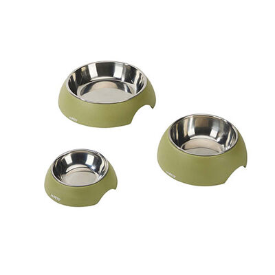 M-Pets Eco Bamboo Küçük Irk Köpek ve Kedi Mama ve Su Kabı Yeşil 190 Ml 