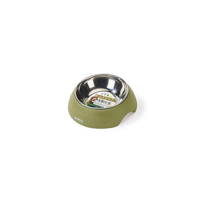 M-Pets Eco Bamboo Küçük Irk Köpek ve Kedi Mama ve Su Kabı Yeşil 350 Ml 