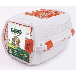 M-Pets - M-Pets Eco Giro Carrier Köpek Taşıma Çantası Turuncu Beyaz 57,2x36,5 x32,76 Cm 