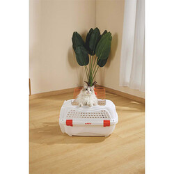 M-Pets Eco Giro Carrier Köpek Taşıma Çantası Turuncu Beyaz 57,2x36,5 x32,76 Cm - Thumbnail