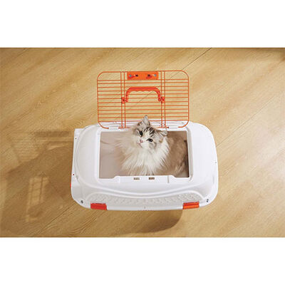 M-Pets Eco Giro Carrier Köpek Taşıma Çantası Turuncu Beyaz 57,2x36,5 x32,76 Cm 